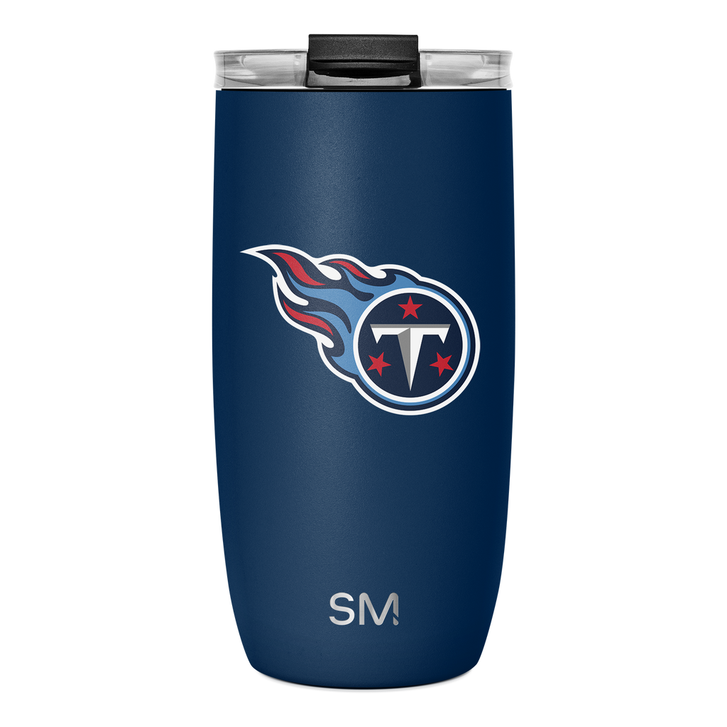 NFL Voyager Tumbler with Clear Flip Lid & Straw